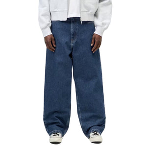 W' BRANDON PANT BLUE, STONE WASHED - Pantaloni Denim Jeans Donna Blu I035892 106 CARHARTT WIP 