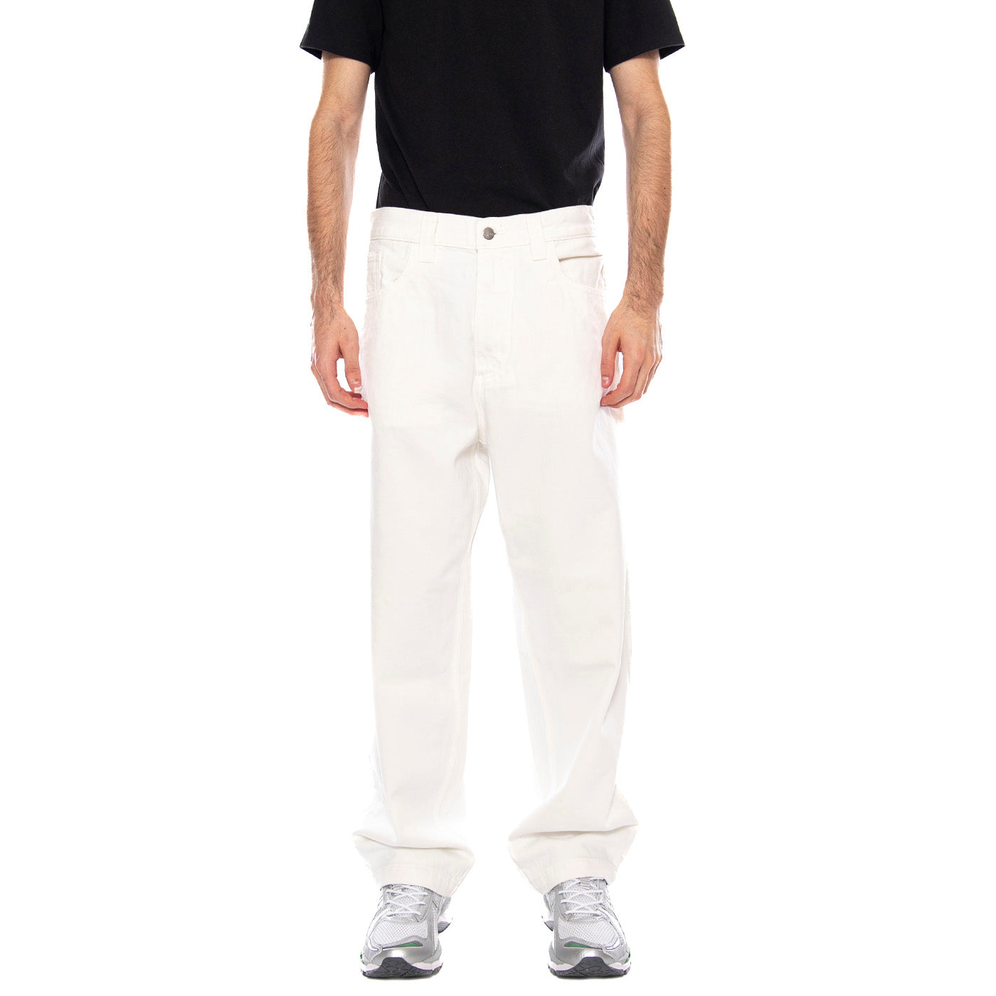 Brandon Pant - Pantaloni Uomo Bianchi I035893 0202 CARHARTT WIP 