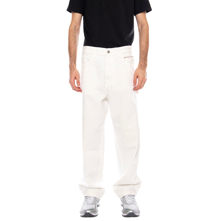 Brandon Pant - Pantaloni Uomo Bianchi I035893 0202 CARHARTT WIP 