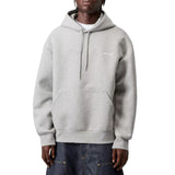 HOODED ALDA SWEAT GREY HEATHER / WHITE - Felpa con Cappuccio Uomo Grigia  Uomo CARHARTT WIP