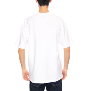 S/S WIP Label T-Shirt White - Maglietta Girocollo Uomo Bianca I036180 02XX CARHARTT WIP 