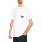 S/S Longhand Pocket T-Shirt White / Black - Maglietta Girocollo Uomo Bianca  Uomo CARHARTT WIP