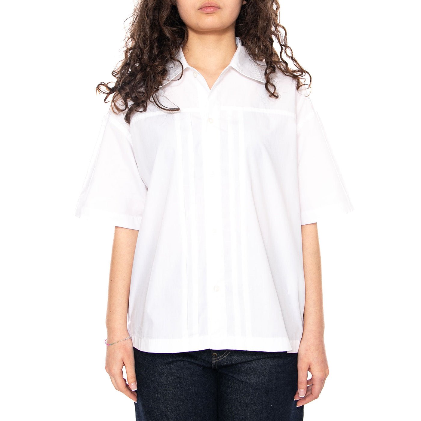 W' S/S Belmont Shirt White - Camicia Maniche Corte Donna Bianca I036277 02XX CARHARTT WIP 