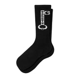 LOCKED SOCKS BLACK - Schwarze Socken ACCESSOIRES CARHARTT WIP
