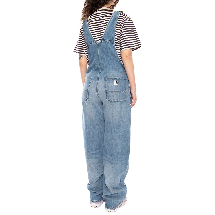 W' Bib Overall Straight Blue - Salopette Donna Blu I036597 01UR CARHARTT WIP 