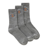 Valley Grove Sock Grey Melange - Set da 3 Paia di Calzini Grigi  ACCESSORI DICKIES