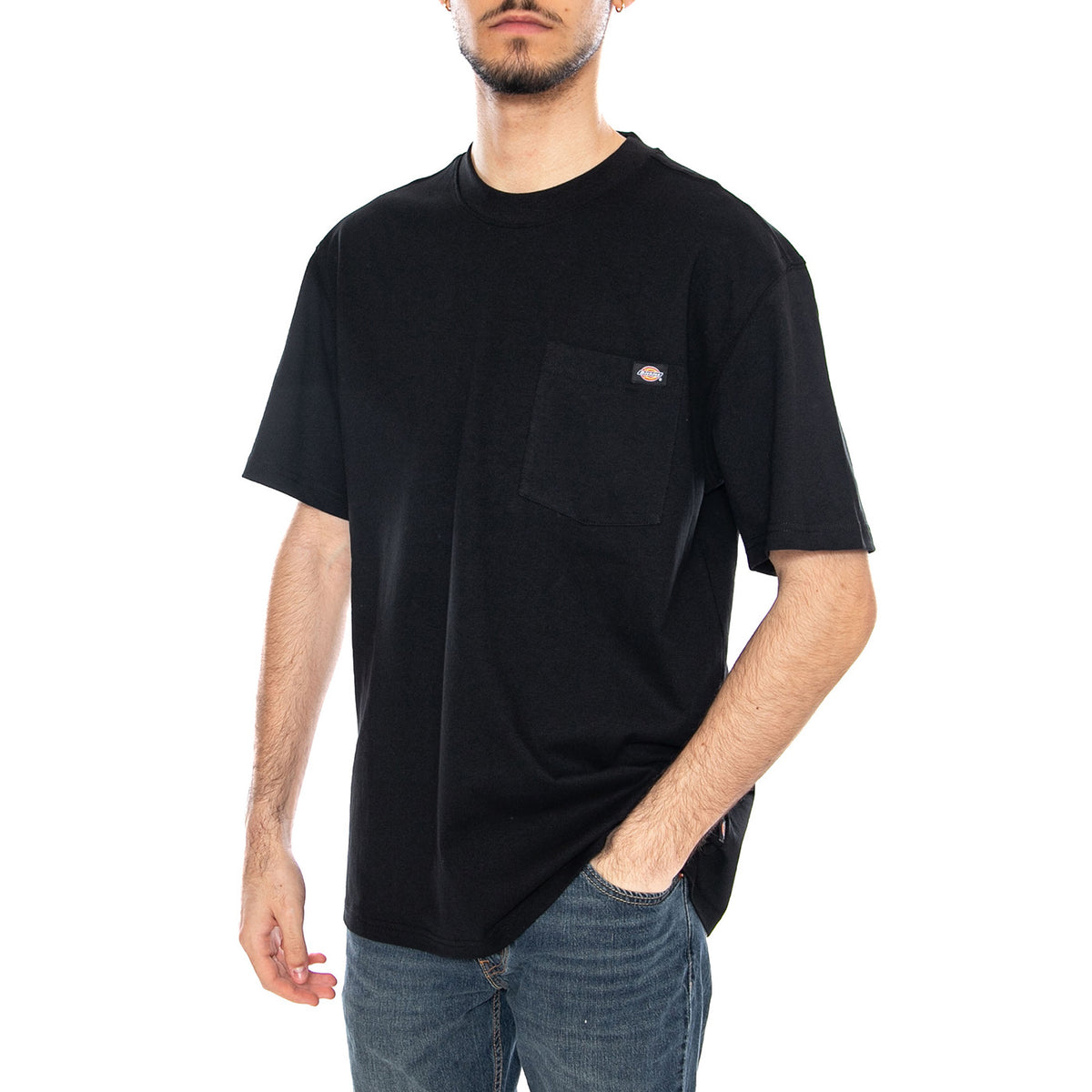 Luray Pocket Tee SS Black - Maglietta Girocollo Uomo Nera DK0A4Y FCBLK1 DICKIES 