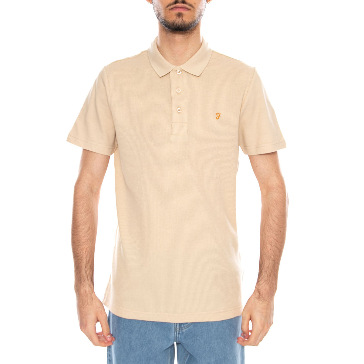 Forster SS Birch Grey - Polo Uomo Grigio Chiaro F4KSC017 265 FARAH 