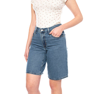 Baggy Dad Jort - We Did It - Shorts Donna Blu 000MJ 0016 LEVIS 
