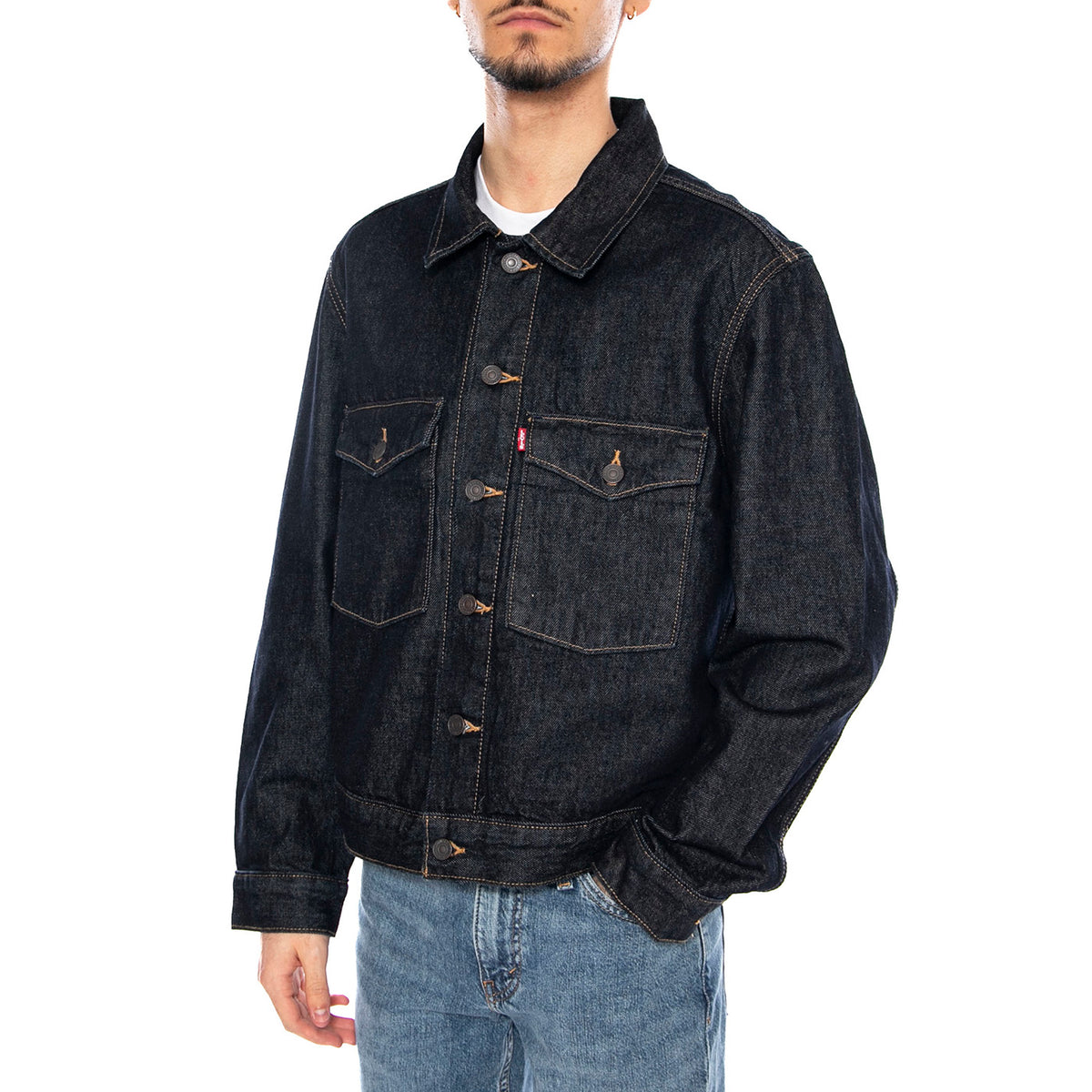 Embarcadero Station JKT - Love Your Smile - Giacca Uomo Blu 0010P-0004 Dark Indigo LEVIS 