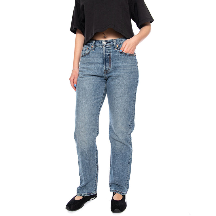 501 CURVE LUCID DREAM BLUE - Pantaloni Denim Jeans Donna Blu 0036A 0002 LEVIS 