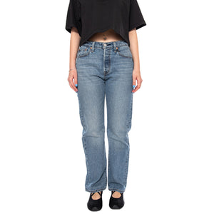 501 CURVE LUCID DREAM BLUE - Pantaloni Denim Jeans Donna Blu 0036A 0002 LEVIS 