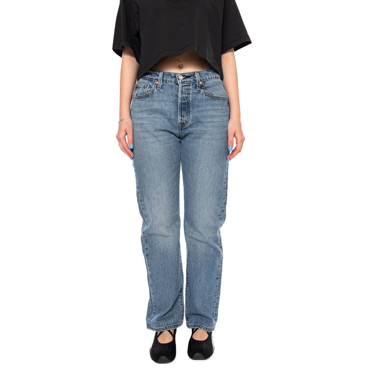 501 CURVE LUCID DREAM BLUE - Pantaloni Denim Jeans Donna Blu 0036A 0002 LEVIS 