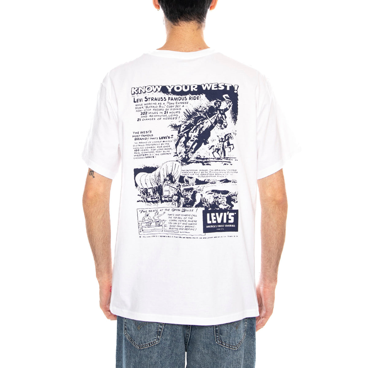 SS Relaxed Fit Tee - Coastal Creative Fresh And Smooth Pumice Stone - Maglietta Girocollo Uomo Bianca con Stampa 16143 2447 LEVIS 