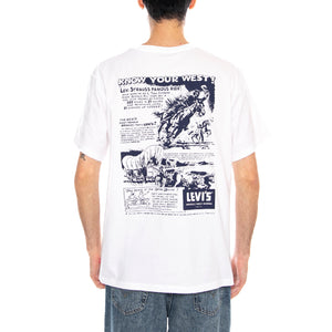 SS Relaxed Fit Tee - Coastal Creative Fresh And Smooth Pumice Stone - Maglietta Girocollo Uomo Bianca con Stampa 16143 2447 LEVIS 