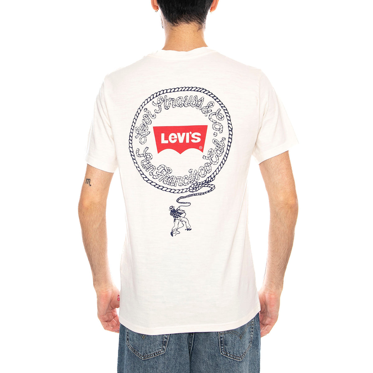 SS Relaxed Fit Tee - Coastal Creative Fresh And Smooth Pumice Stone - Maglietta Girocollo Uomo Bianca con Stampa 16143 2451 LEVIS 