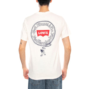 SS Relaxed Fit Tee - Coastal Creative Fresh And Smooth Pumice Stone - Maglietta Girocollo Uomo Bianca con Stampa 16143 2451 LEVIS 