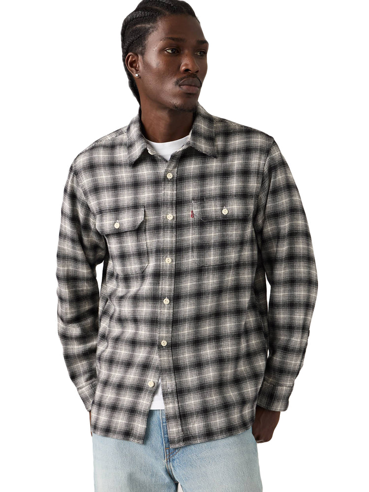 JACKSON WORKER KANA PLAID JET BLACK - Camicia Uomo Nera 19573 0294 LEVIS 