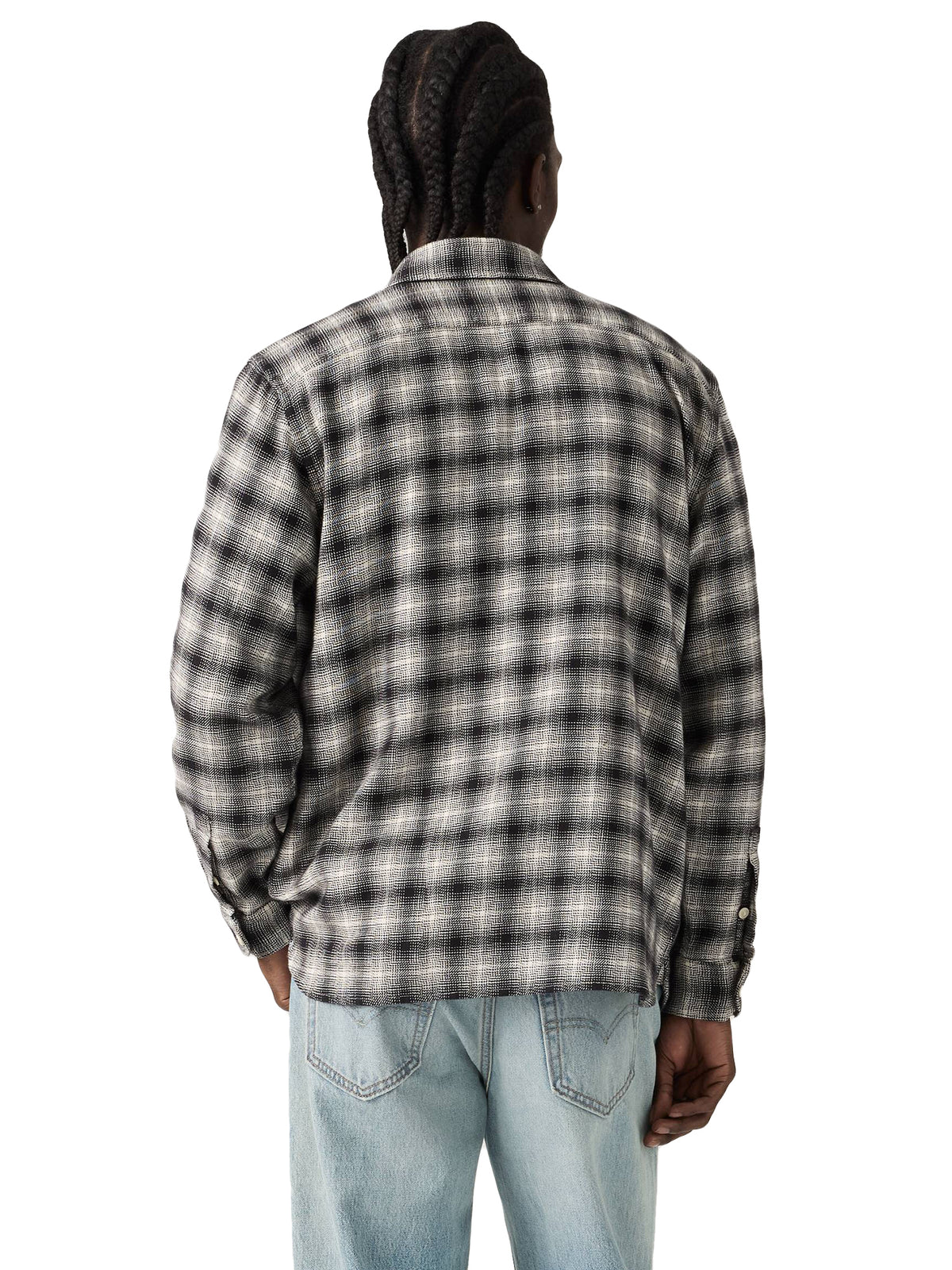 JACKSON WORKER KANA PLAID JET BLACK - Camicia Uomo Nera 19573 0294 LEVIS 