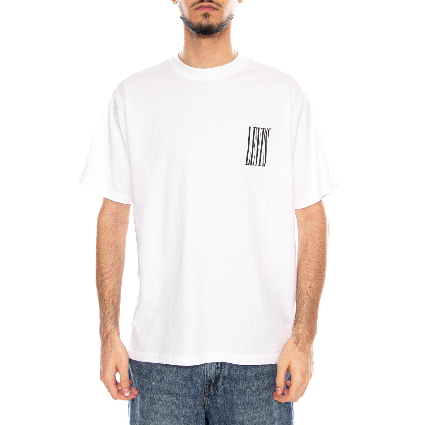 Vintage Fit Graphic Tee - Americas Finest Overalls - Jet Black - Maglietta Girocollo Uomo Bianca 87373 0394 LEVIS 
