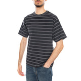 Red Tab Vintage Tee - Rheem Overdye Stripe Smoked Pearl Overdye Grey - Maglietta Girocollo Uomo Multicolore  Uomo LEVIS