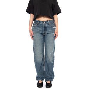 501 90'S VERIFIED VINTAGE - Pantaloni Denim Jeans Donna Blu A1959 0064 LEVIS 