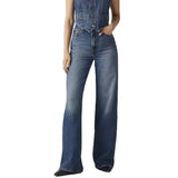 RIBCAGE WIDE LEG POLAR PERIMETER - Pantaloni Denim Jeans a Zampa Donna Blu  Donna LEVIS