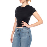 Essential Sporty Tee - White + Cotton - Maglietta Girocollo Donna Nera  Donna LEVIS