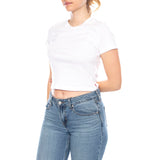 Essential Sporty Tee - White + Cotton - Maglietta Girocollo Donna Nera  Donna LEVIS