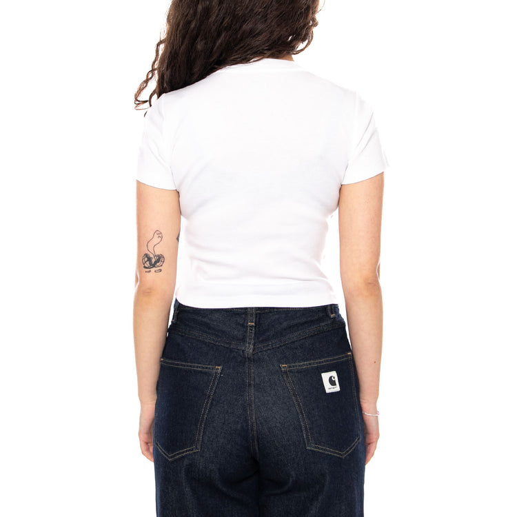 GR Essential Sporty Tee - Lets Jam Bright White - Maglietta Girocollo Donna Bianca A8798 0084 LEVIS 
