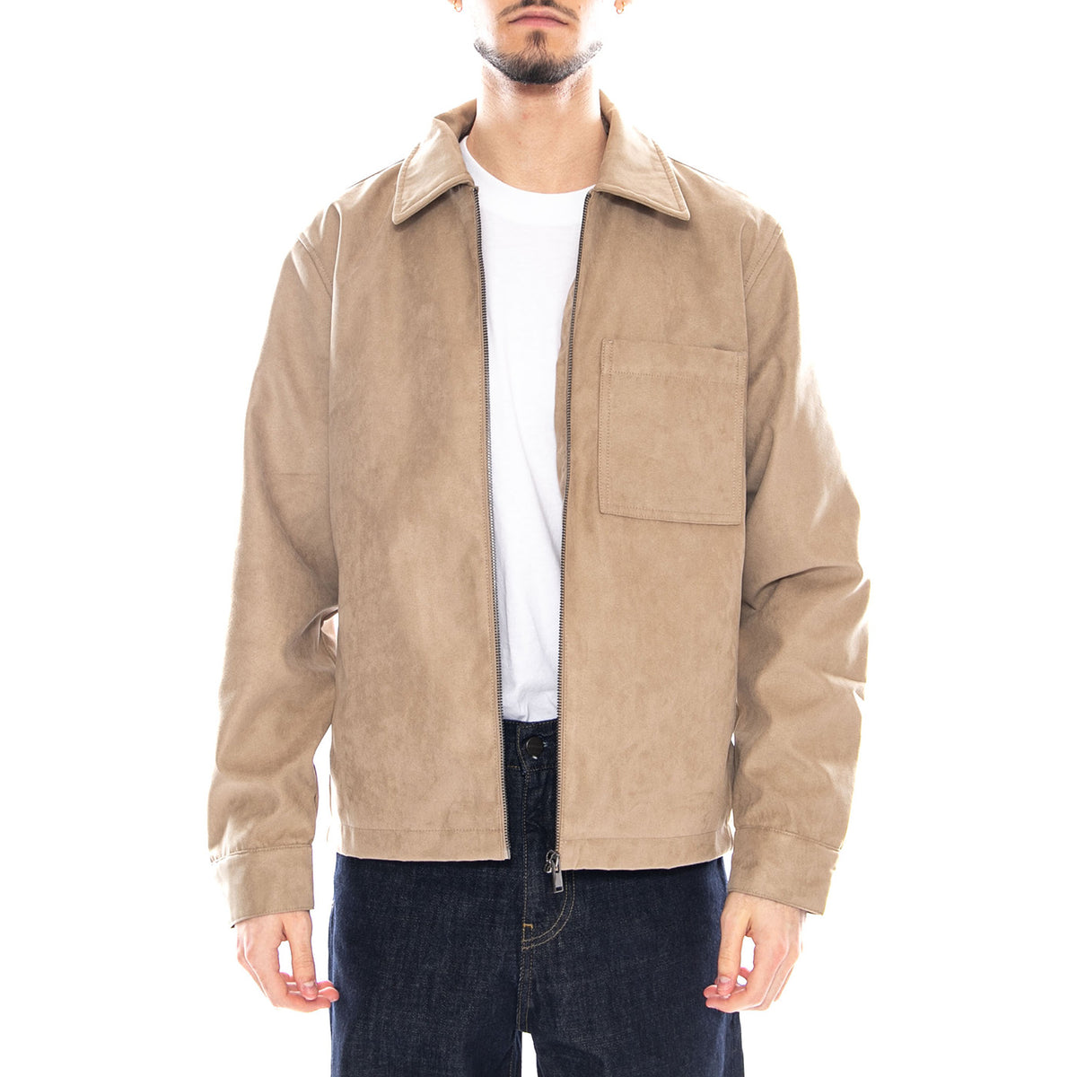 Rick Faux Suede Jacket OTW - Giacca Uomo Beige 22036126 ELMWOOD ONLY & SONS 