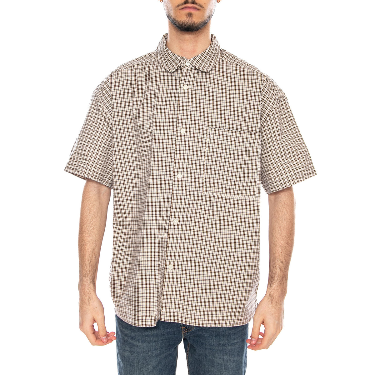 S/S Shirt - Camicia Maniche Corte Mini Scacchi Multicolore Uomo 22037293 4943799 ONLY & SONS 