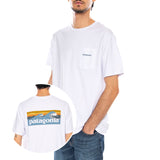 M's Boardshort Logo Pocket Responsibili-Tee White - Maglietta Girocollo Uomo Bianca  Uomo PATAGONIA