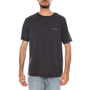 M'S P-6 LOGO T-SHIRT INK BLACK - Maglietta Girocollo Uomo Nera 37882 INBK PATAGONIA 