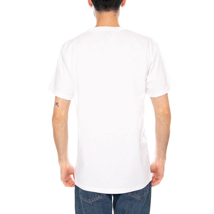 DELFINO FLOWER GUY T-SHIRT - Maglietta Girocollo Uomo Bianca SCA-TEE-13365 WHT SANTA CRUZ 
