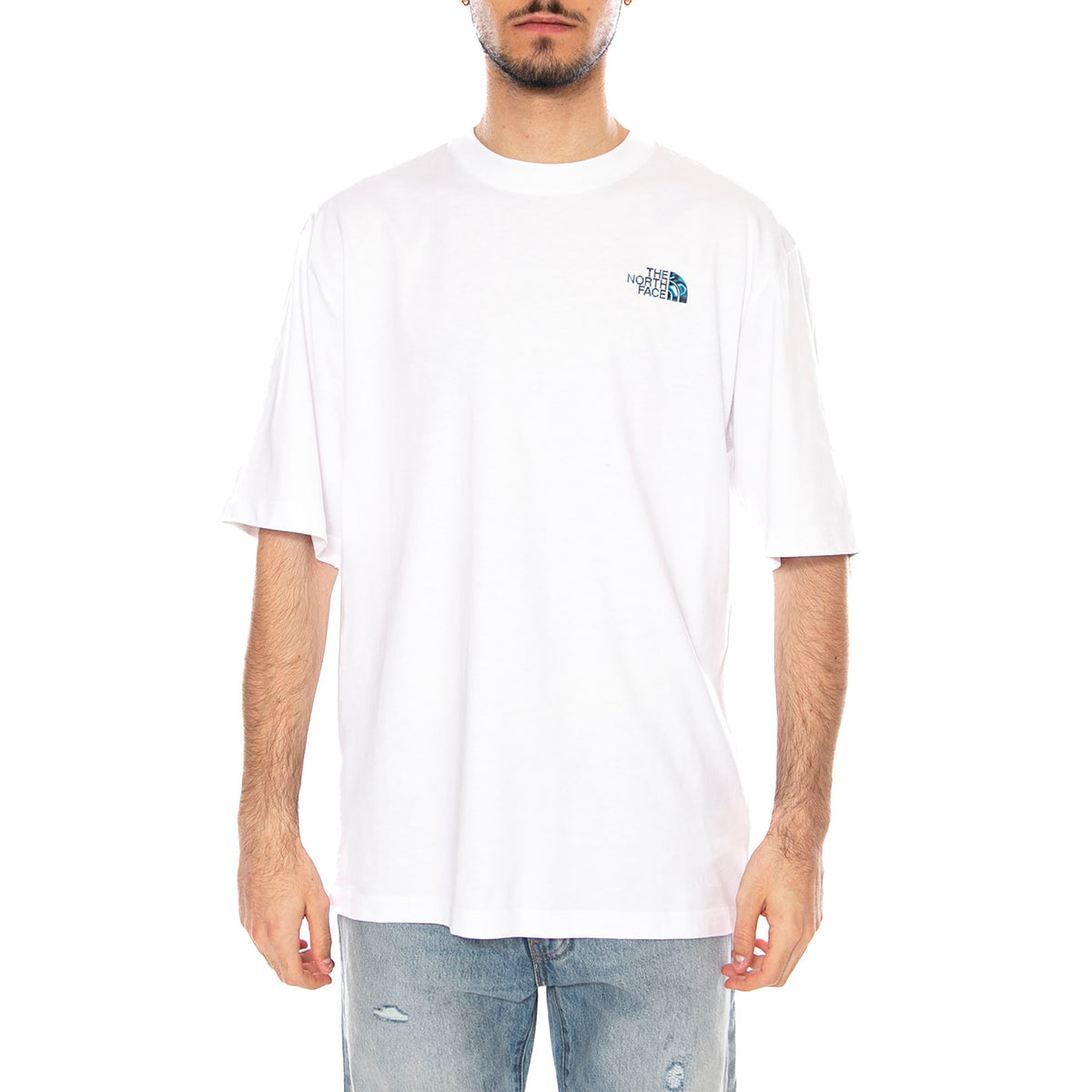 M LQD BOX NSE OS SS TEE - Maglietta Girocollo Uomo Bianca NF0A8G9W FN41 THE NORTH FACE 