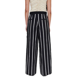 PANTALÓN CON ESTAMPADO GRIMAUD BLACK - Pantaloni Donna Nero / Multicolore 61W/41212 BLK WILD PONY 