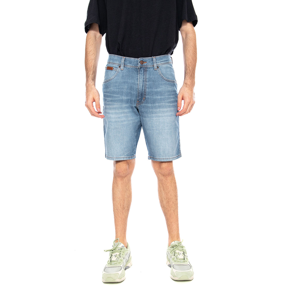 TEXAS SHORTS LIGHT WASH - Bermuda Denim Jeans Uomo Blu 112378706 BL WRANGLER 