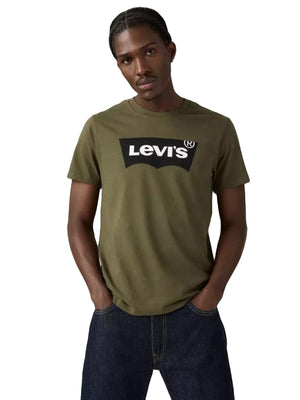 HOUSEMARK GRAPHIC TEE HM SSNL TECH OLIVE NIGHT - Maglietta Girocollo Uomo Verde 22489-0153 . LEVIS 
