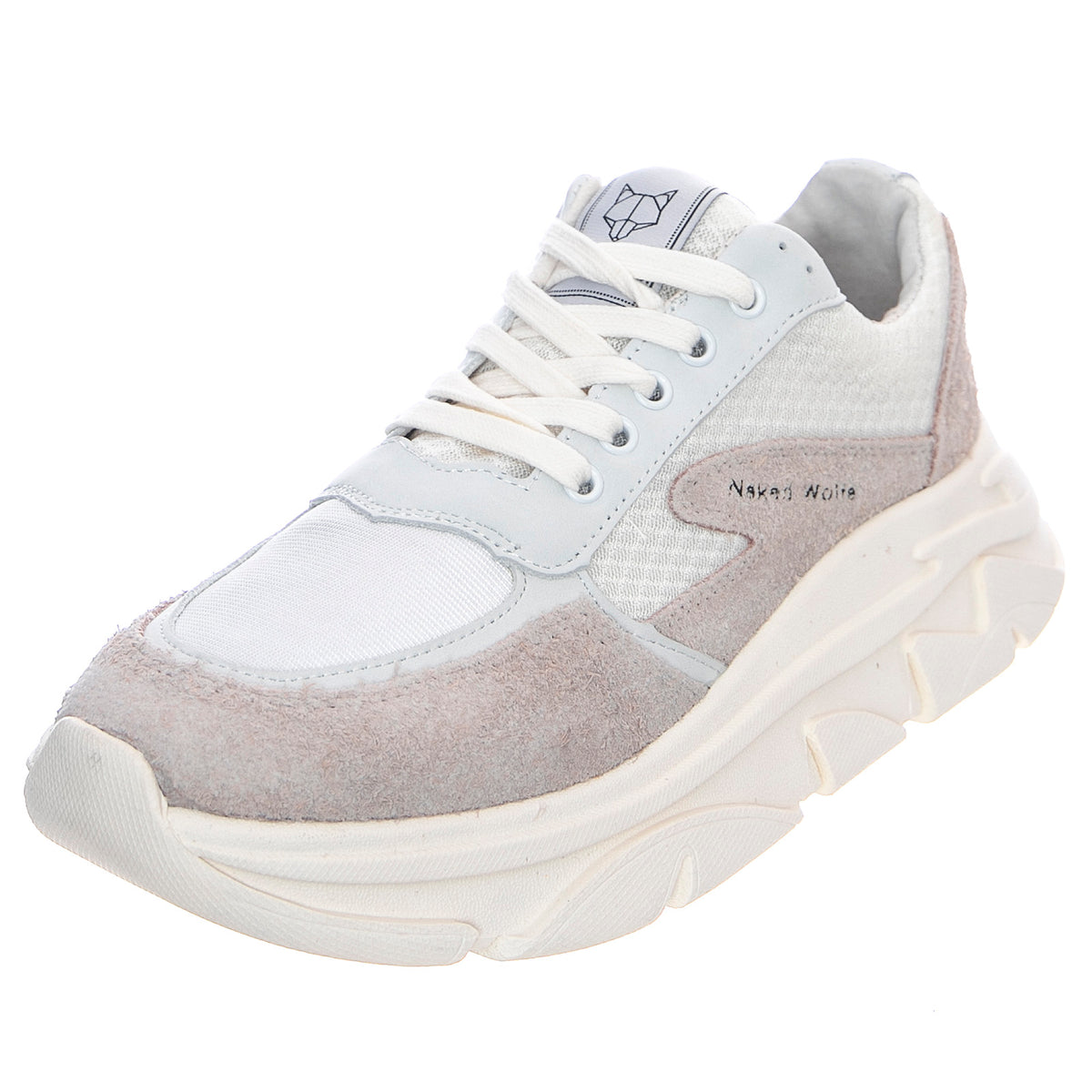 Waves Combo - Scarpe Stringate Profilo Basso Donna Bianche WWC-NW . NAKED WOLFE 