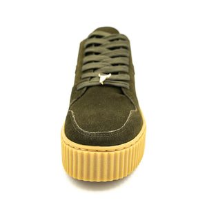 Oracle Shoes - Moss Green - Scarpe Stringate Profilo Basso Donna / Uomo Verdi WSPORACLE-MOSS . WINDSOR SMITH 