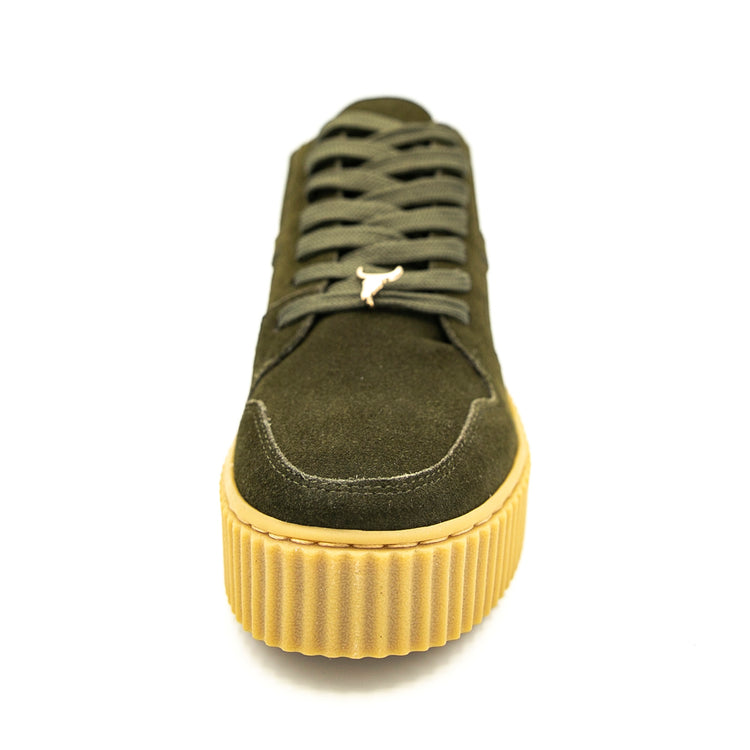 Oracle Shoes - Moss Green - Scarpe Stringate Profilo Basso Donna / Uomo Verdi WSPORACLE-MOSS . WINDSOR SMITH 