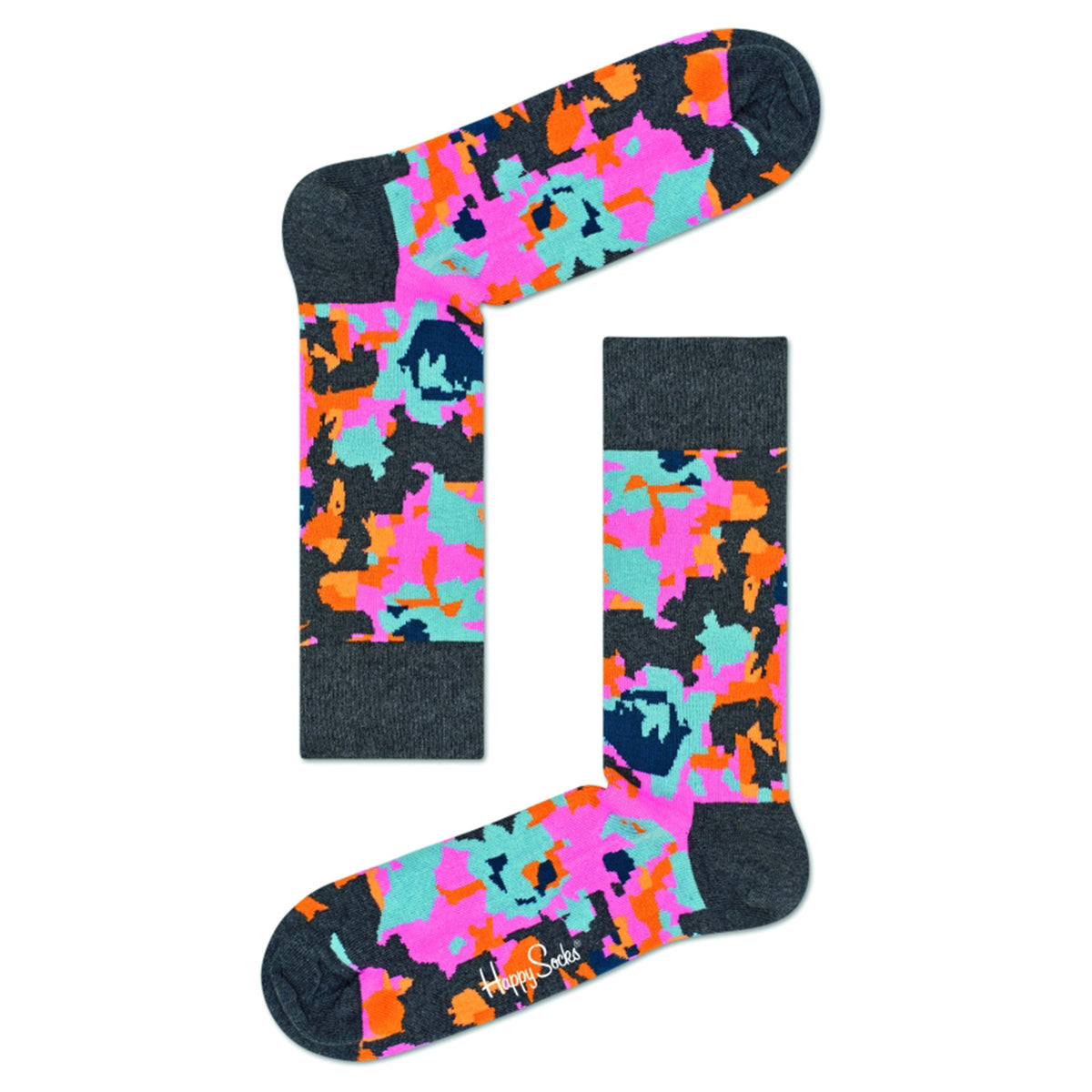 Flower Socks - Multicolor - Calzini Multicolore FLW01-9000 . HAPPY SOCKS 