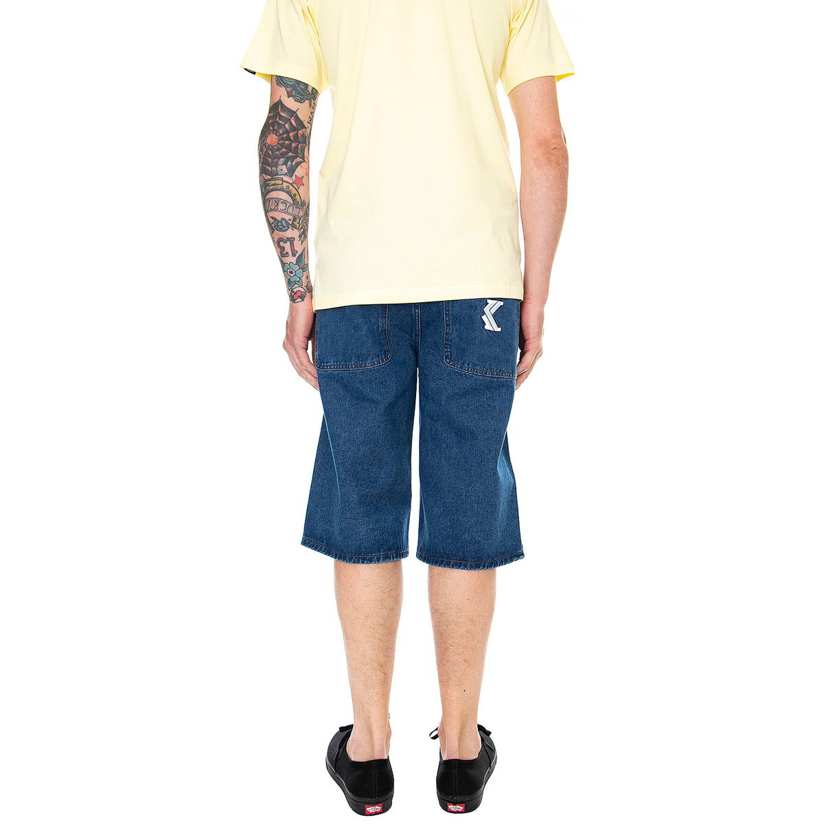 KK Denim Shorts - Blue - Bermuda Denim Jeans Uomo Blu KRCKKMQ12038 . KARL KANI 