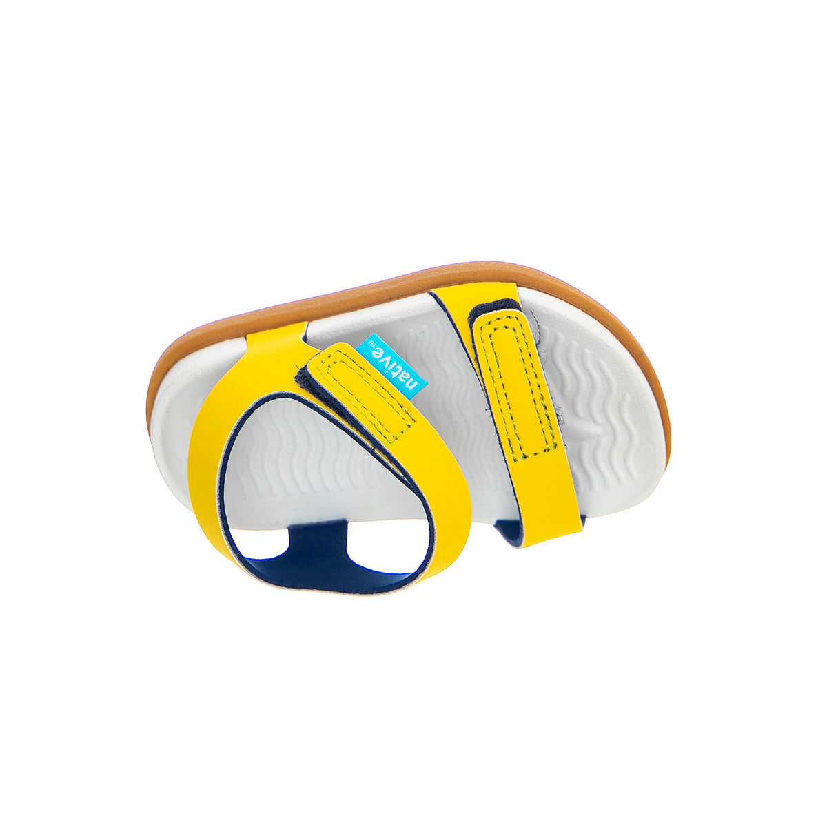 Charley Child Sandals - Yellow / White / Brown - Sandali Bambino Gialli / Multicolore 63105500-7527 . NATIVE 