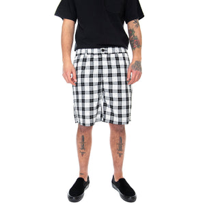 Mens Newton Dress Shorts - Black / Multi - Bermuda Uomo Multicolore 172120070-BKM . OBEY 