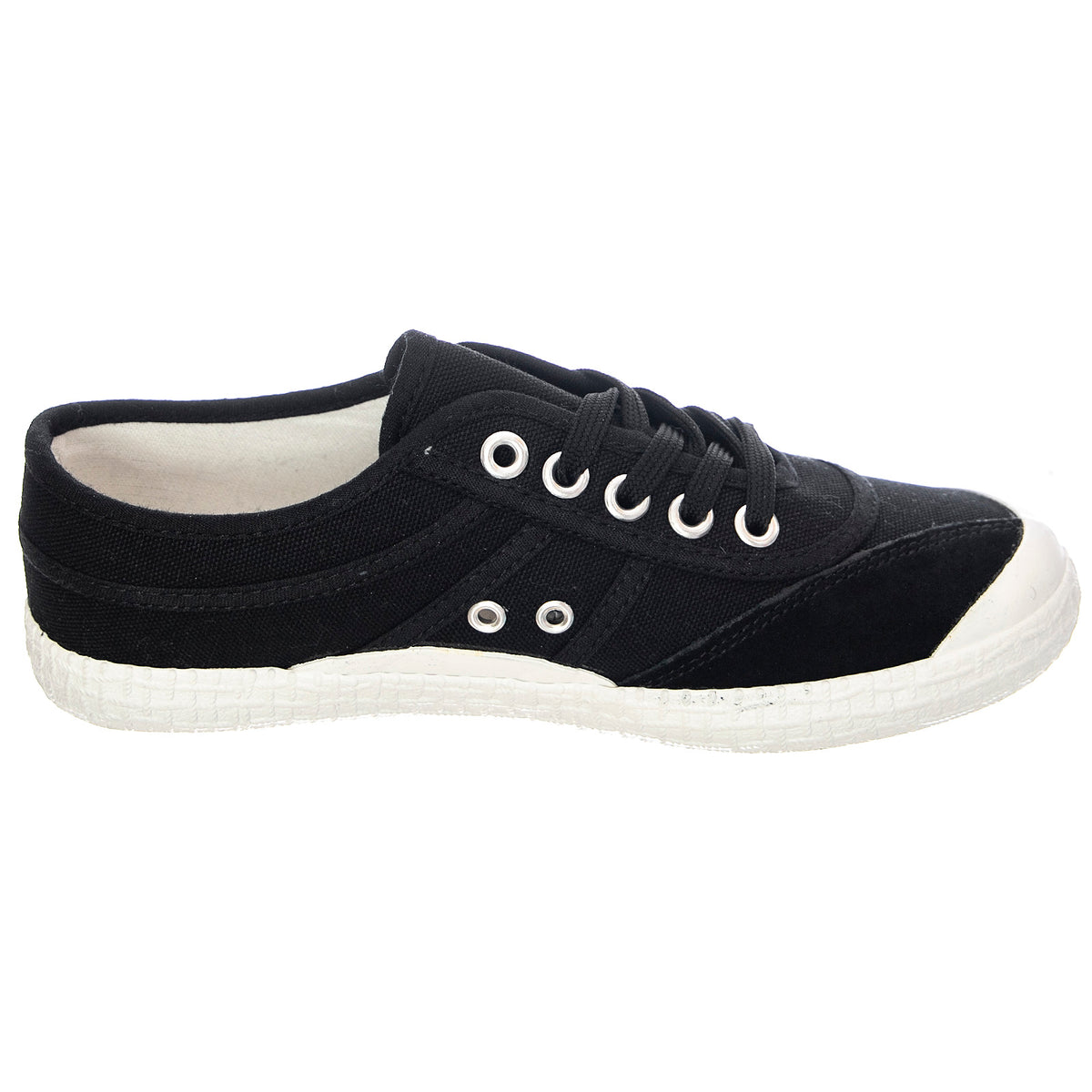 Solid - Scarpe Stringate Profilo Basso Uomo / Donna Nere KWS192495-1001 . KAWASAKI 
