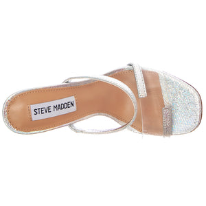 Womens Name Sandals - Metallic - Sandali Donna Argento SMSNAME-MET . STEVE MADDEN 