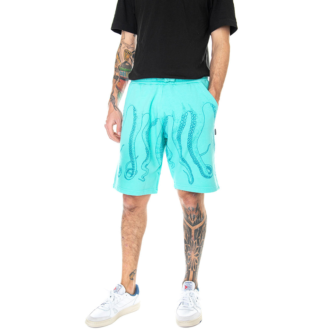 Octopus Dyed - Bermuda Uomo Verdi / Acquamarin 22SOSS04-ACQUAMARIN . OCTOPUS 