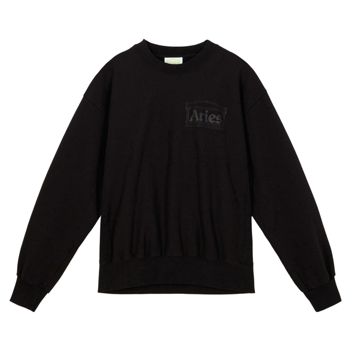 Classic Temple - Felpa Girocollo Uomo Nera SRAR20000-BLK . ARIES 